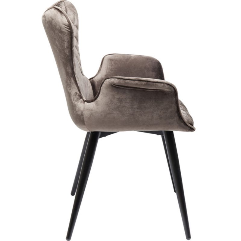 Kare Chair With Armrest Dream Brown (6)