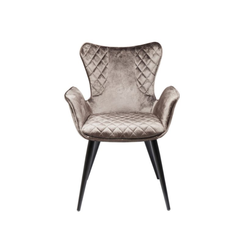 Kare Chair With Armrest Dream Brown