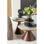 Kare Coffee Table Cono Ceramic Ø50cm (2)
