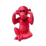 Kare Money Box Monkey Kikazaru Red