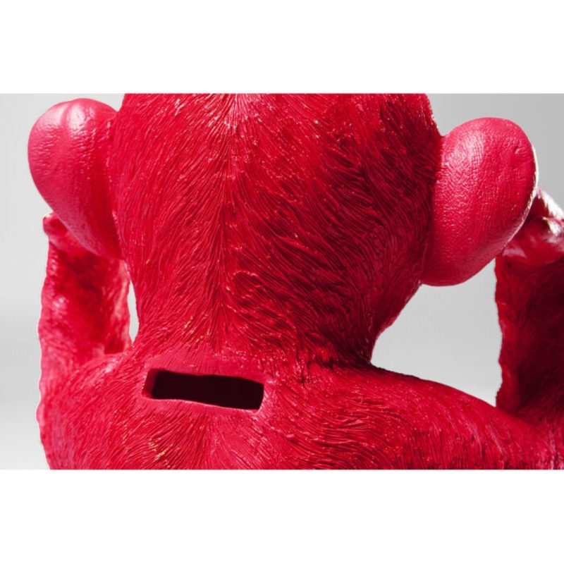 Kare Money Box Monkey Kikazaru Red (8)