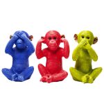 Kare Money Box Monkey Mizaru Blue (2)