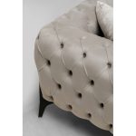 Kare Sofa Bellissima 3 Seater Velvet Taupe 240cm (7)