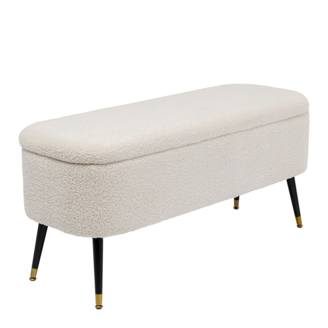 KARE Storage Bench Rico White Kare Storage Bench Rico White