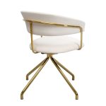 Kare Swivel Chair Belle Velvet Cream (4)