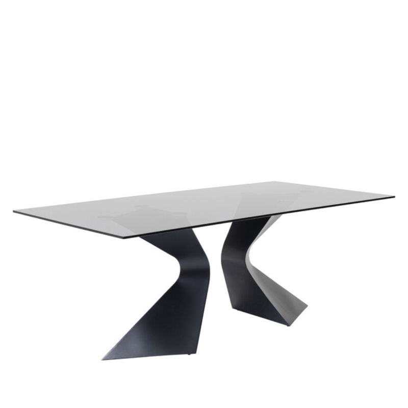 Kare Table Gloria Black 200x100cm (2)