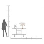 Kare Table Lamp Feather Palm White 60cm