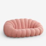 Sofa Bubble Pink Bouclé 180x100x67cm (1)
