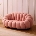 Sofa Bubble Pink Bouclé 180x100x67cm (3)