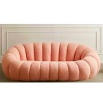 Sofa Bubble Pink Bouclé 180x100x67cm (4)
