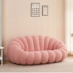 Sofa Bubble Pink Bouclé 180x100x67cm (5)