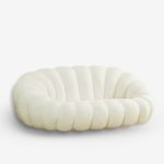 Sofa Bubble White Boucle 180x100x67cm