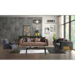 Armchair Hermes Gray 74x85x81cm