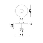 Ceiling Lamp Nima White ∅45х23cm (6)