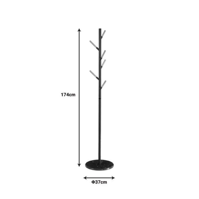 Coat Hanger Merry Black Nature Ø37x174cm (2)