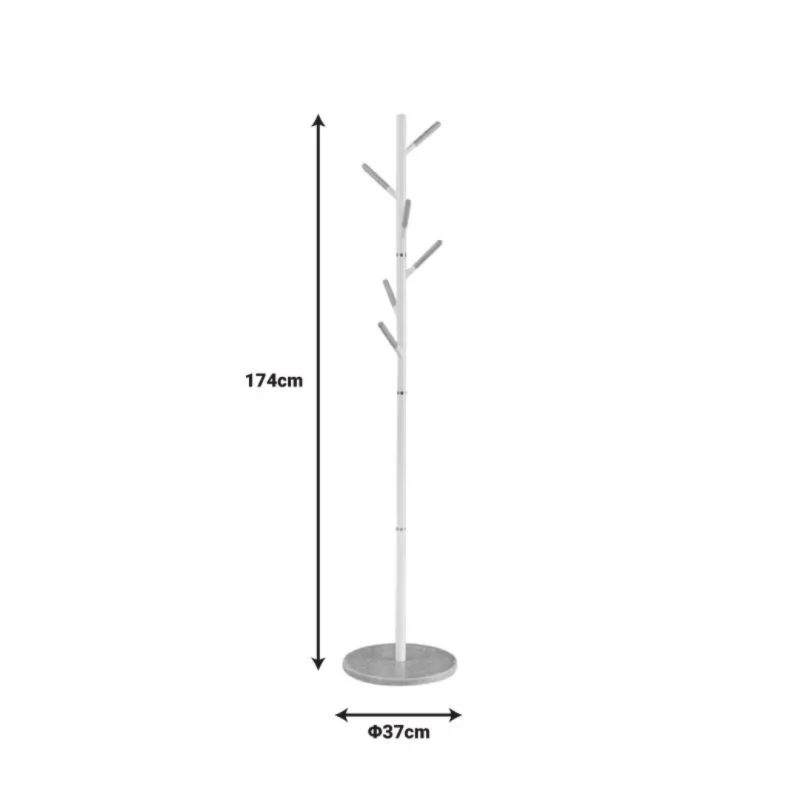 Coat Hanger Merry White Nature Ø37x174cm (2)