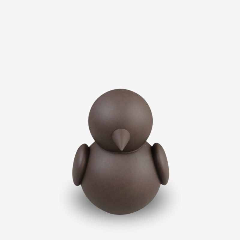 Deco Bird Figurine Odin Brown 13x12x16cm