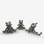 Deco Figurines Froggies 3pcsset 16.3x7.5x10.8cm