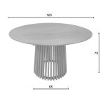 Dining Table Kenda ∅120x75cm (6)