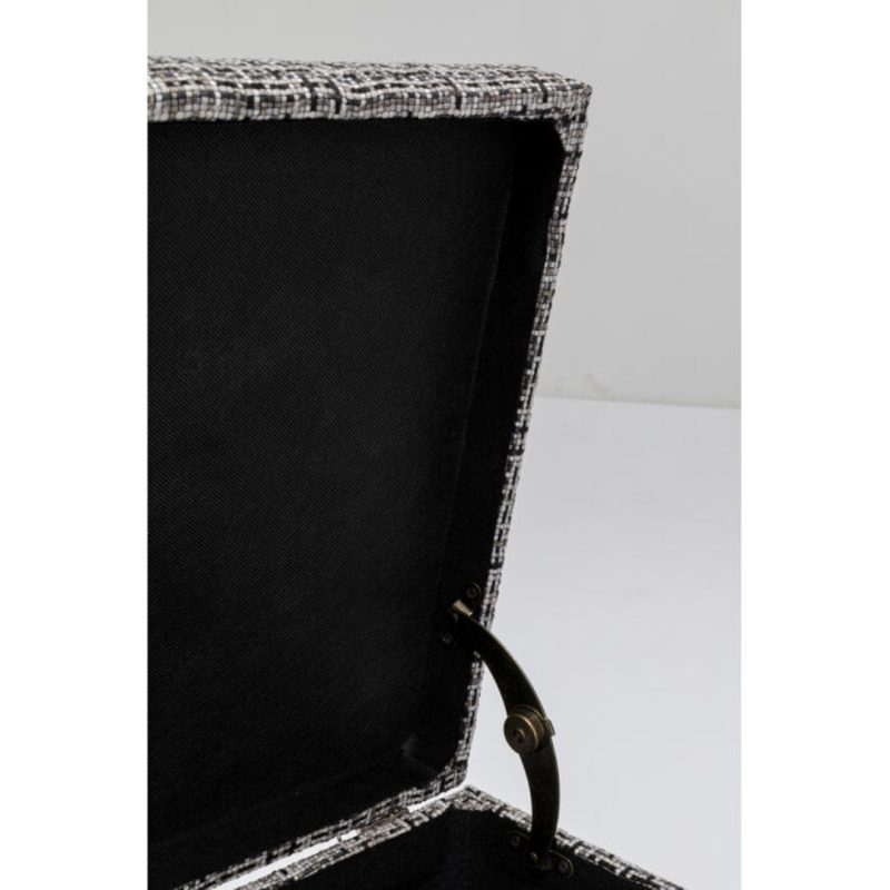 Kare Bench Buttons Storage B&w Big (14)