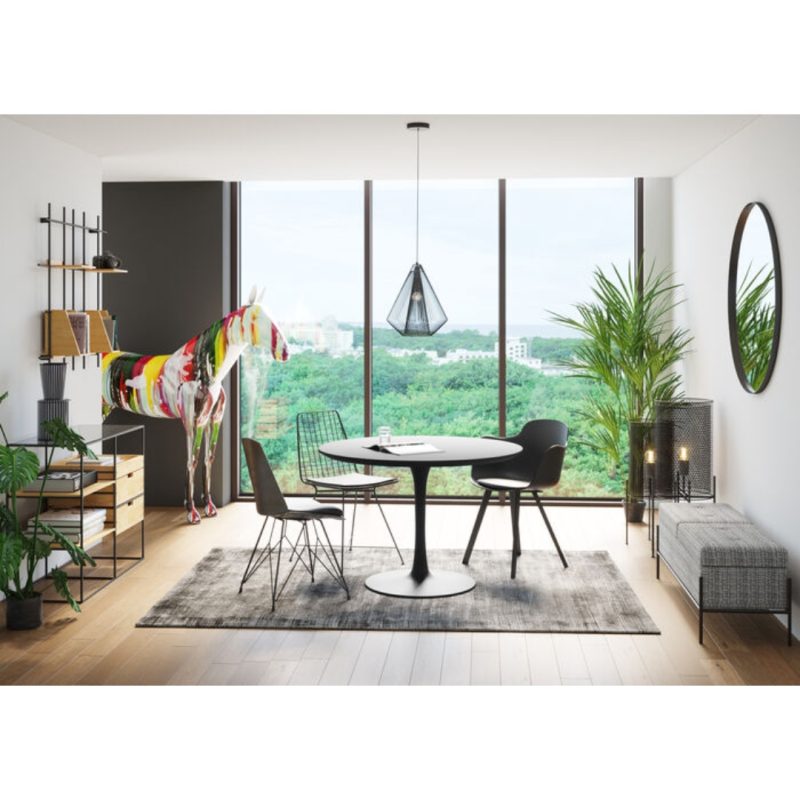 Kare Bench Buttons Storage B&w Big (3)