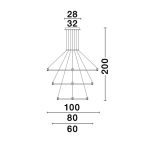 Dritë magnetike varëse e zezë ∅100 (2)