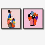 Picture Jacinto Diptych 50x2x50cm