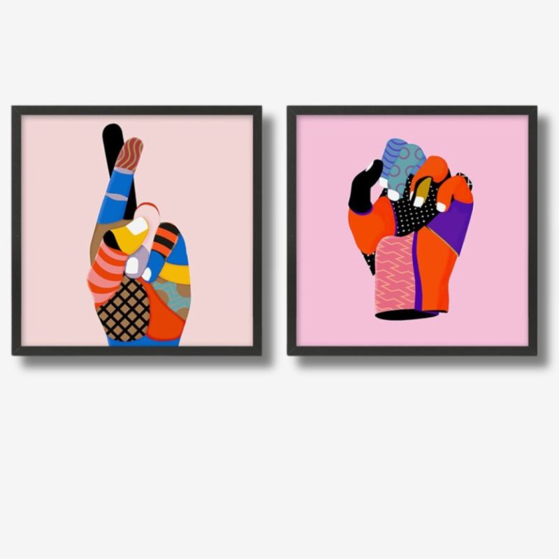 Picture Jacinto Diptych 50x2x50cm
