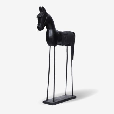 Sculpture Bogo Mango Wood Black 37x10x61cm
