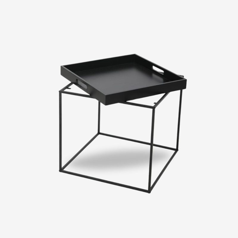 Side Table Butler Black 45x45x45cm (2)