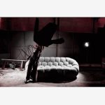 Sofa Honey Gray Boucle 236x108x77cm (10)