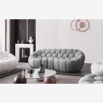 Sofa Honey Gray Boucle 236x108x77cm (11)