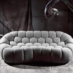 Sofa Honey Gray Boucle 236x108x77cm (15)