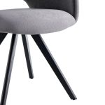 Karrige rrotulluese Sonia Grey E zezë 63x59x83cm (7)