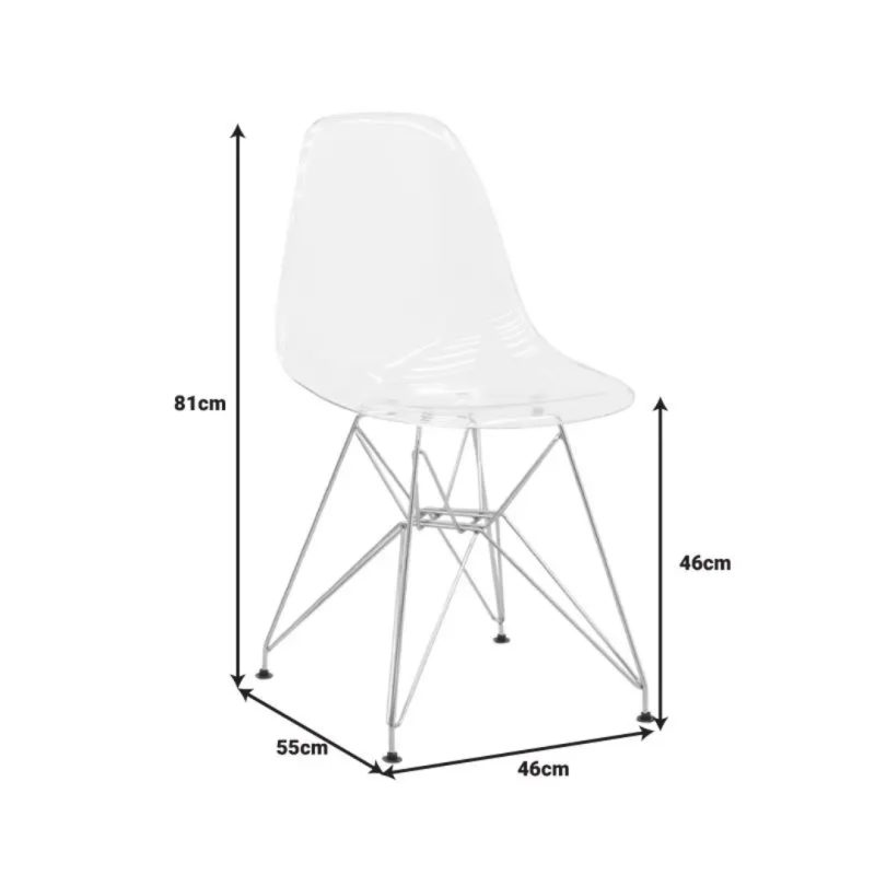 Transparent Chair Adelle 46x55x81cm (8)