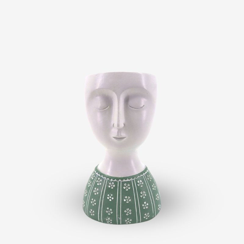 Vase Ipamo Green 8.8x7.3x13.9cm