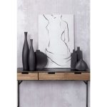 Vase Lui Mat Black 14.5x5x35cm (2)