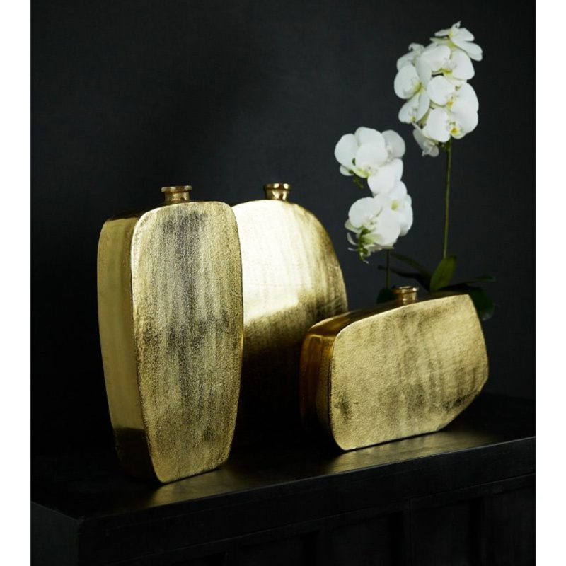 Vase Oden Aluminum Gold 40.75x6.25x42cm (2)