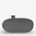 Vase Omnia Aluminum Gray 38x5x23cm (2)