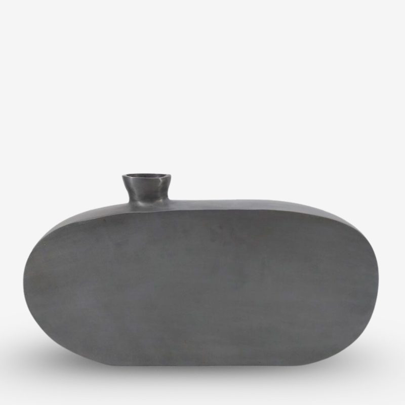 Vase Omnia Aluminum Gray 38x5x23cm (2)