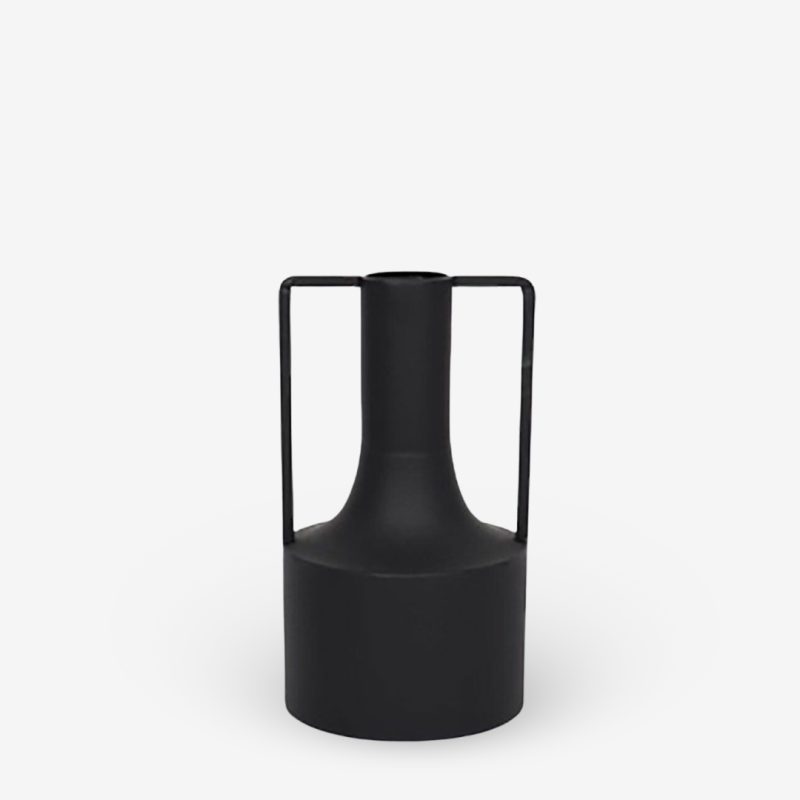 Vase Soho Metal Black Ø15x30.5cm