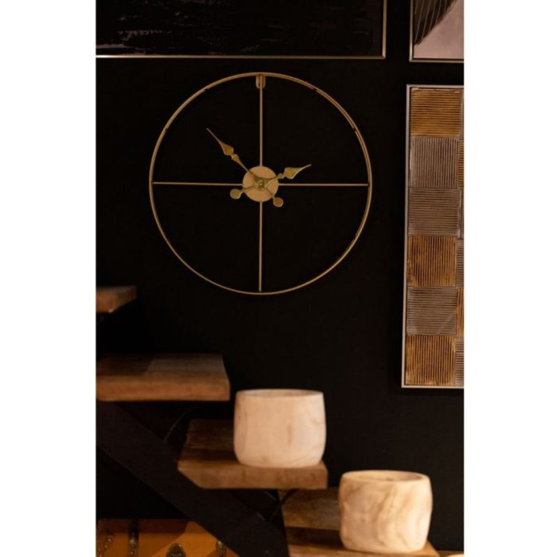Wall Clock Tempus Gold 60x60x6.5cm (1)