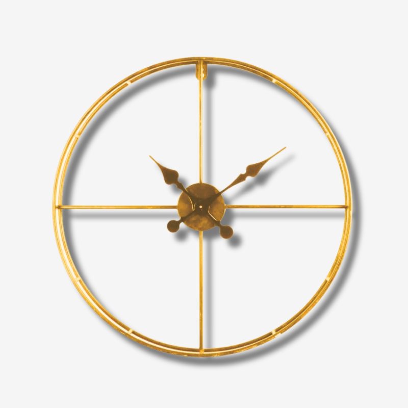 Wall Clock Tempus Gold 60x60x6.5cm
