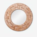 Ѕидно огледало Boho Wood Ø70x6cm