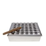 Ashtray Soho Square Silver 25x25cm