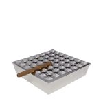 Ashtray Soho Square Silver 25x25cm (2)