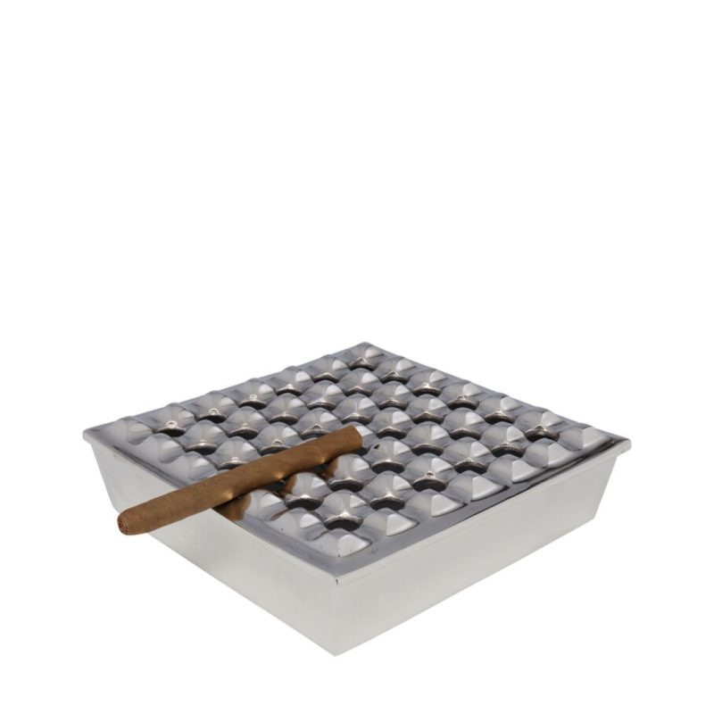 Ashtray Soho Square Silver 25x25cm (2)