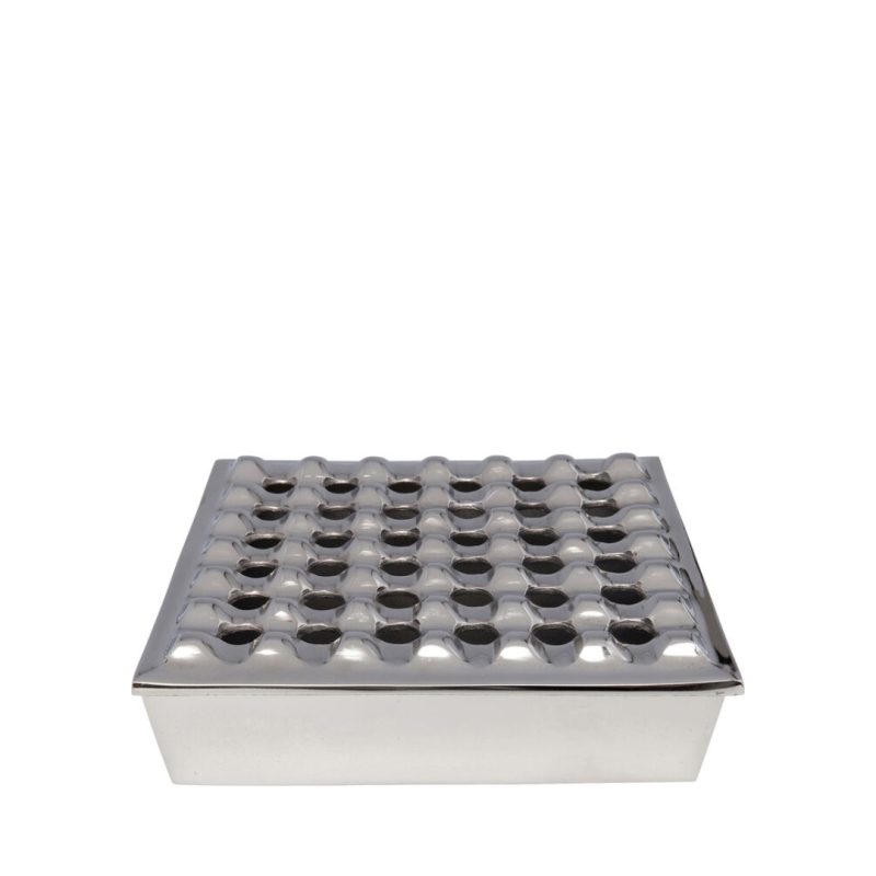 Ashtray Soho Square Silver 25x25cm (3)