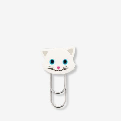 Bookmark S White Cat