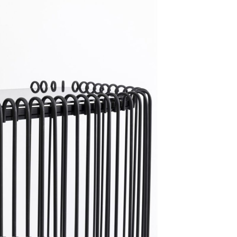 Console Wire Glass Black 142x89cm (10)
